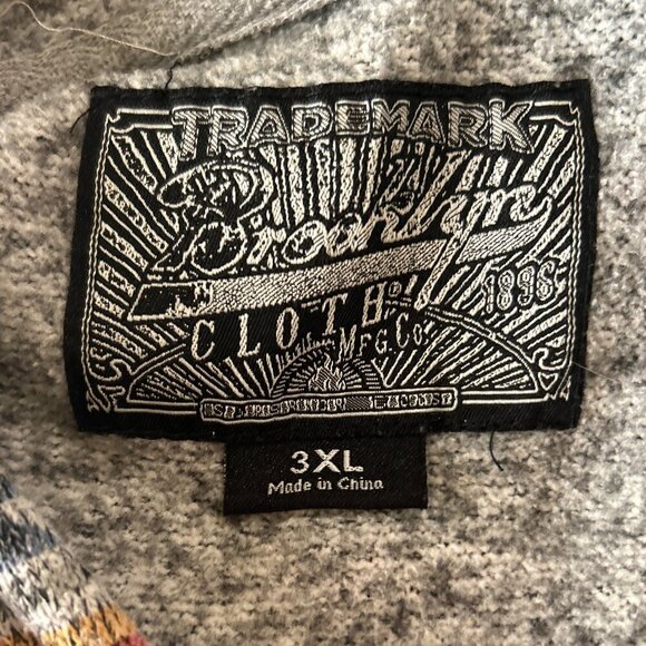 Brooklyn Cloth SZ 3XL Aztec Southwestern Hoodie Sweatshirt Comfy Ranch Y2K - Picture 8 of 10